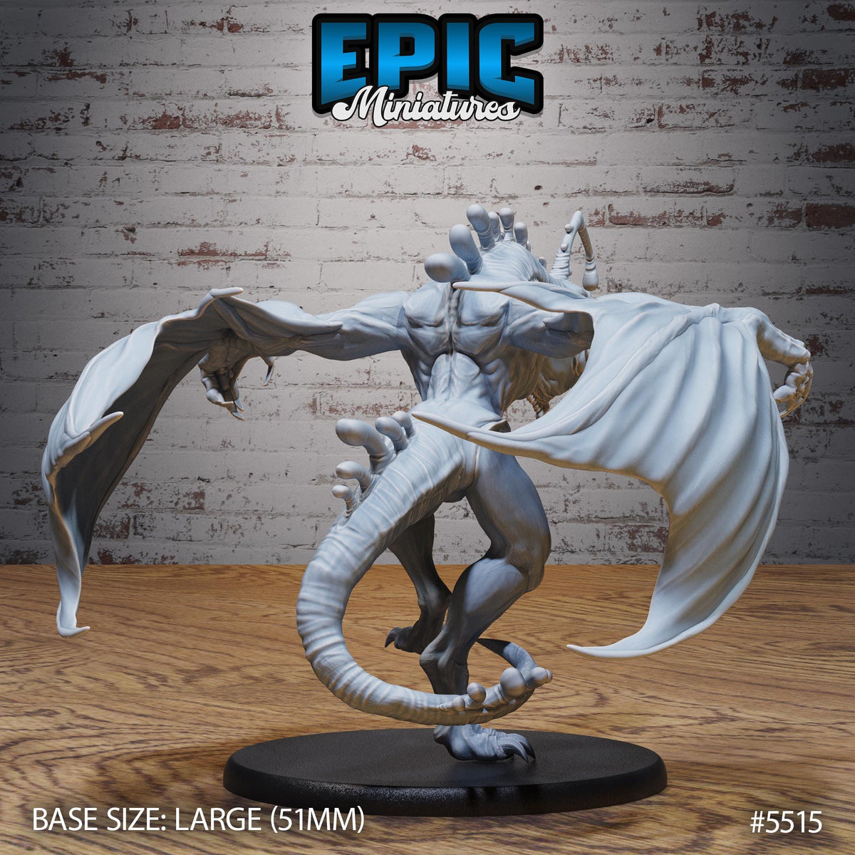 Angler Drake of 3 Option #5515 back DND miniature Deep Sea Mysteries 16k resin