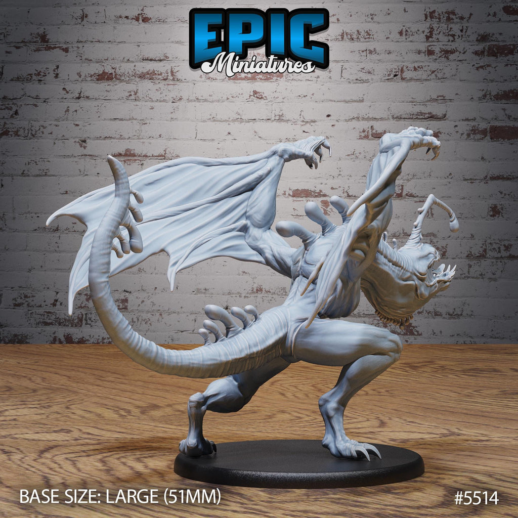 Angler Drake of 3 Option #5514 back DND miniature Deep Sea Mysteries 16k resin