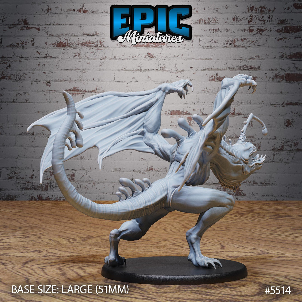 Angler Drake of 3 Option #5514 back DND miniature Deep Sea Mysteries 16k resin