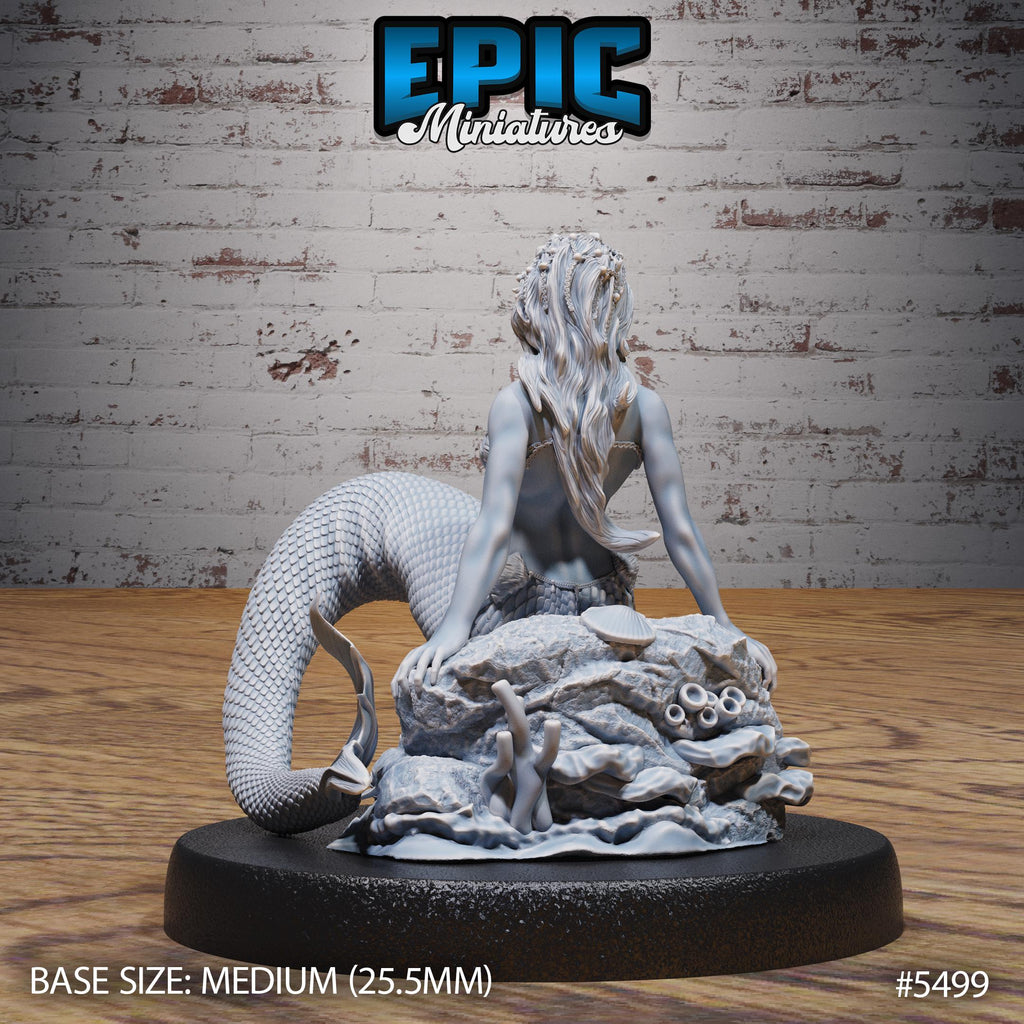 Mermaid of 3 Option #5499 back DND miniature Deep Sea Mysteries 16k resin