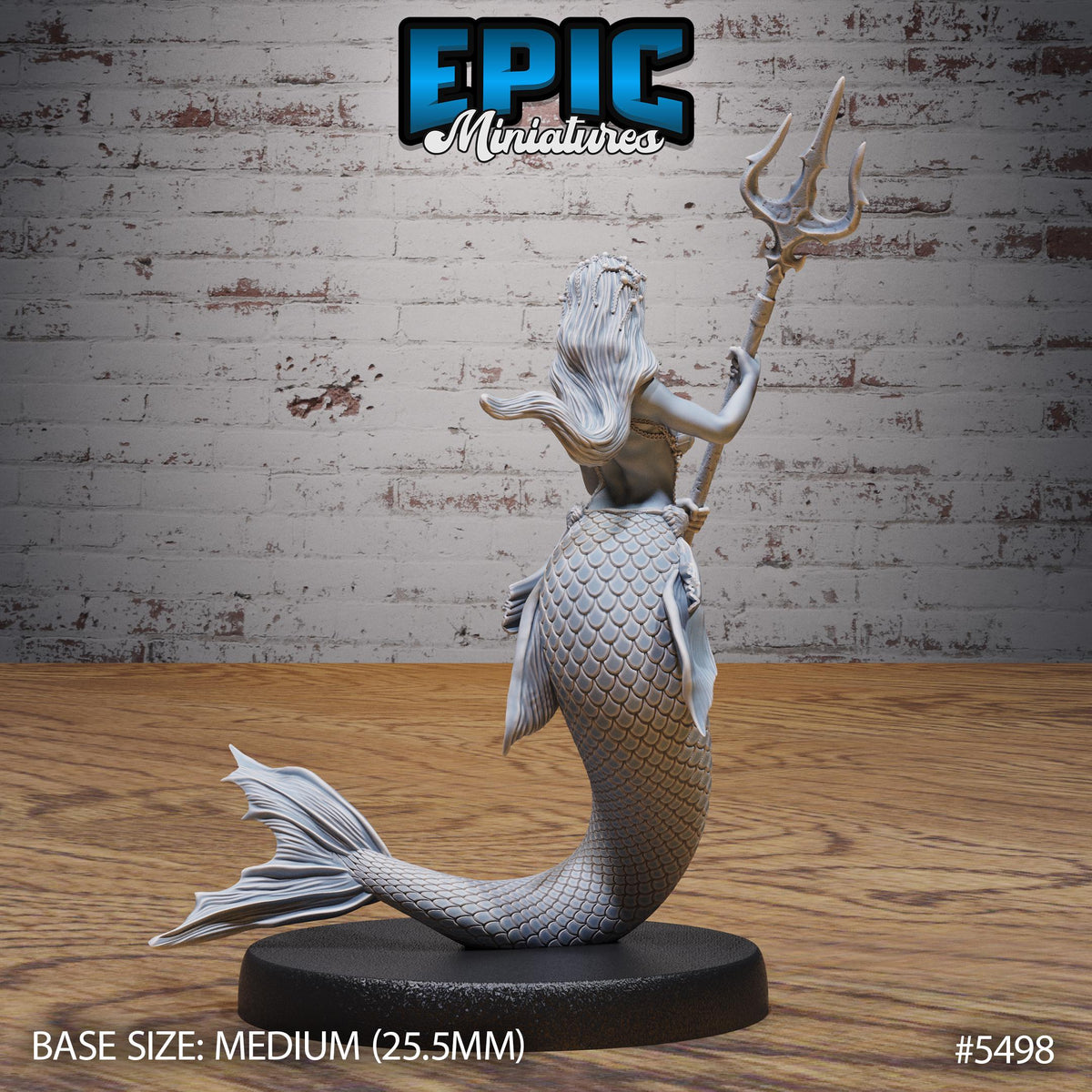 Mermaid of 3 Option #5498 back DND miniature Deep Sea Mysteries 16k resin