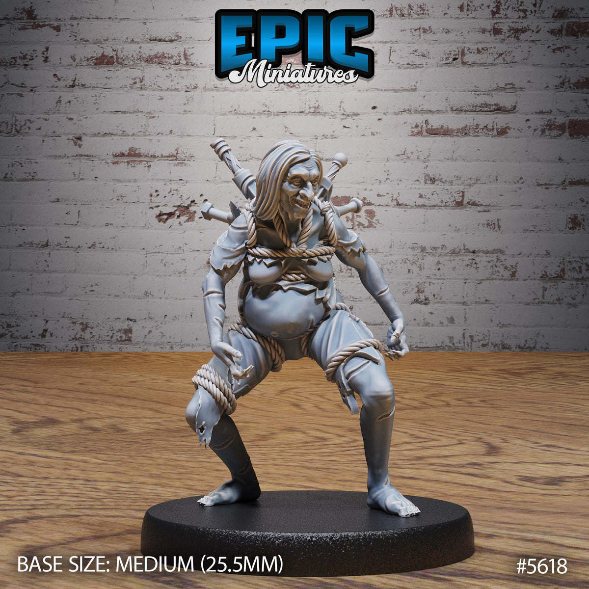 Witch Coven Set of 8 DND Minis | Witch Forest Collection | TTRPG | Witchlight Hourglass Frostmaiden Cthulhu Mork Borg Hag Sorceress Feywild Option #5619 front DND miniature  16k resin