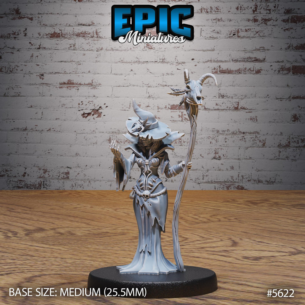Witch Coven Set of 8 DND Minis | Witch Forest Collection | TTRPG | Witchlight Hourglass Frostmaiden Cthulhu Mork Borg Hag Sorceress Feywild 2x All 8 front DND miniature  16k resin