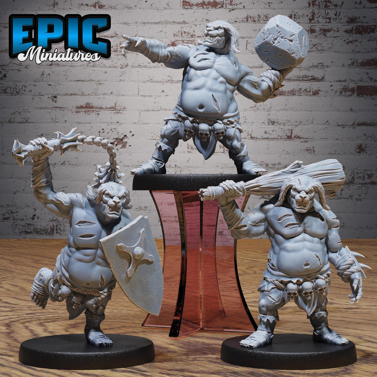 Rabbit Folk of 3 DND miniatures group photo Witch Forest