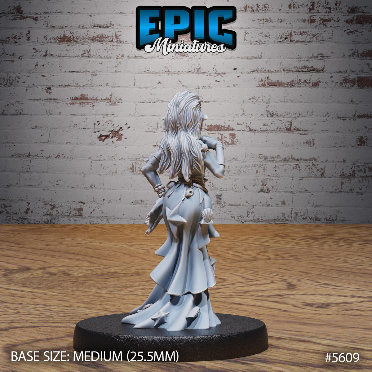 River Hag of 3 Option #5609 back DND miniature Witch Forest 16k resin