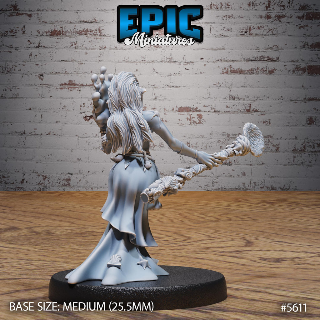 River Hag of 3 Option #5611 back DND miniature Witch Forest 16k resin