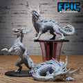 Forest Drake of 3 DND miniatures group photo Witch Forest