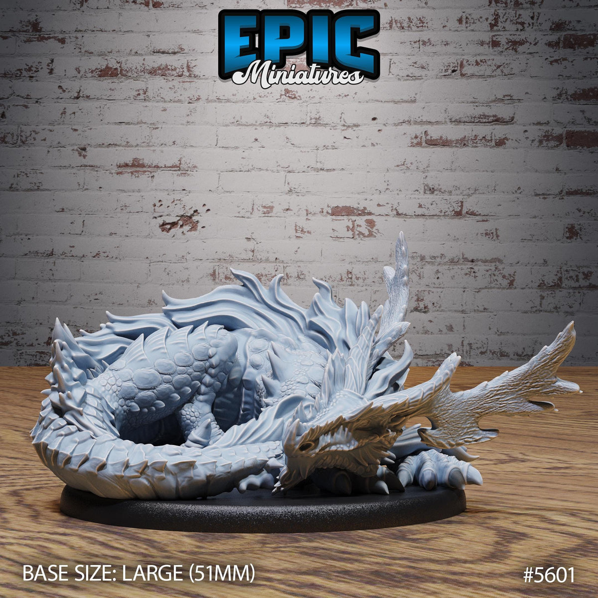 Forest Drake of 3 Option #5601 front DND miniature Witch Forest 16k resin