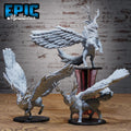 Peryton Beast of 3 DND miniatures group photo Witch Forest