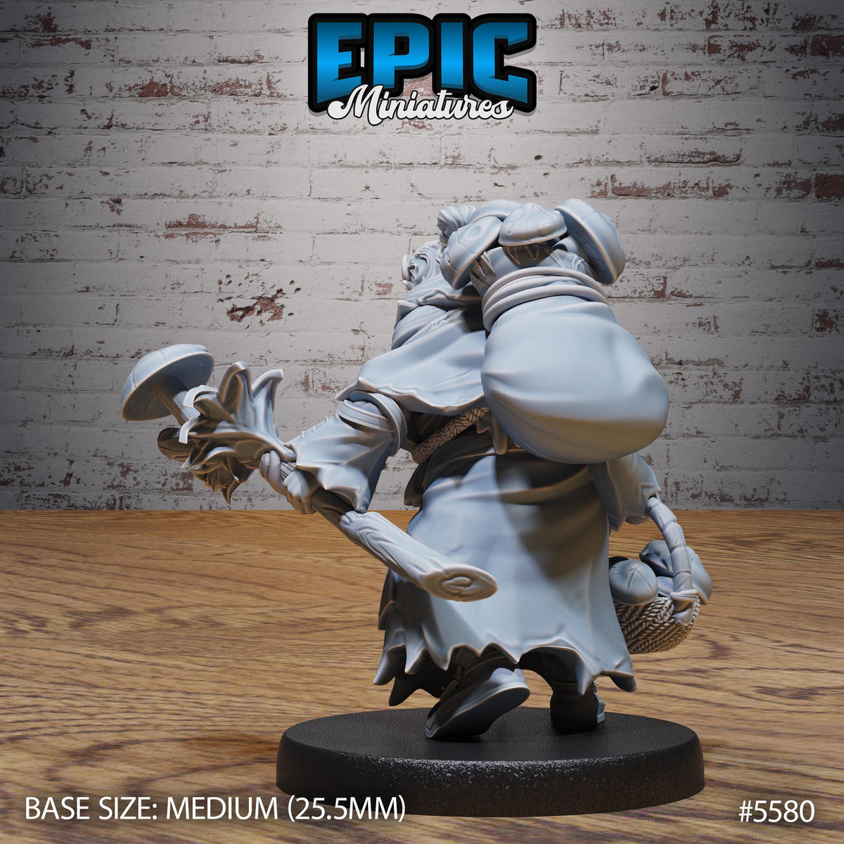 Granny Witch of 3 Option #5580 back DND miniature Witch Forest 16k resin