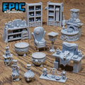 Witch Hut Scatter DND miniatures group photo Witch Forest
