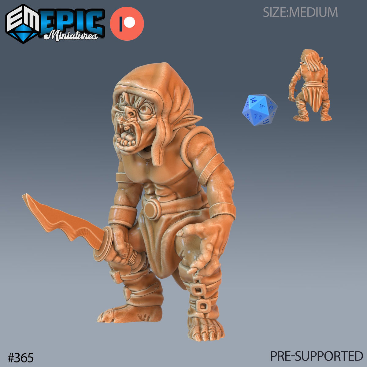 Goblin Set of 8 DND Minis | Monster Rampage Collection | TTRPG | Archer Warrior King Ranger Chult Tomb of Annihilation Wildemount Option #366 front DND miniature  16k resin