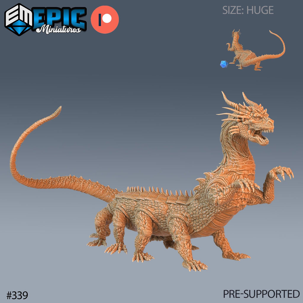 Behir Set of 3 DND Minis | Monster Rampage Collection | TTRPG | Ancient Adult, Chult Tomb of Annihilation Wildemount Out of the Abyss Option #339 front DND miniature  16k resin