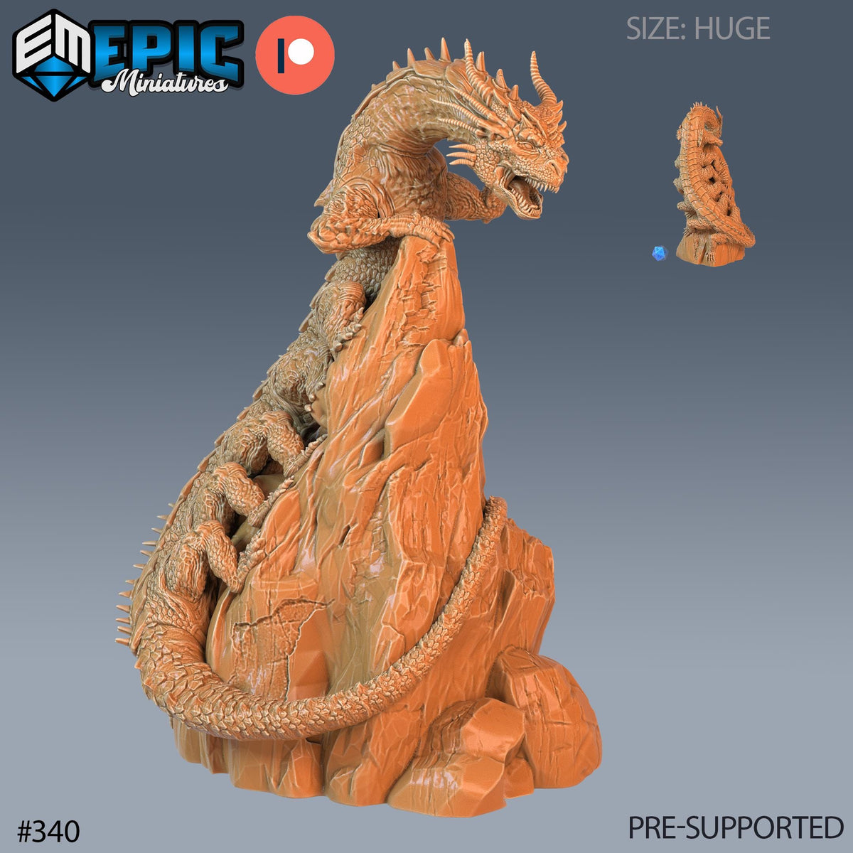 Behir Set of 3 DND Minis | Monster Rampage Collection | TTRPG | Ancient Adult, Chult Tomb of Annihilation Wildemount Out of the Abyss Option #340 front DND miniature  16k resin