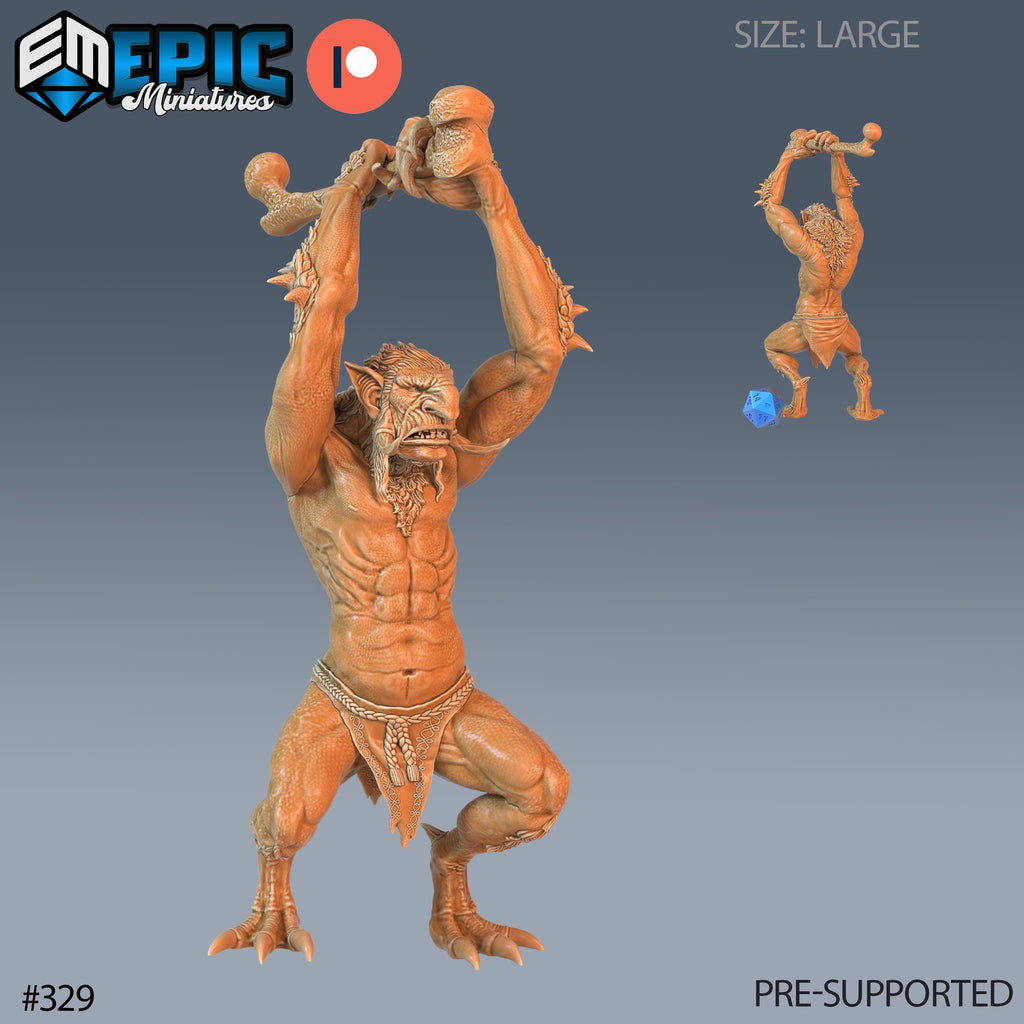 Forest Troll Set of 3 DND Minis | Monster Rampage Collection | TTRPG | Chult Tomb of Annihilation Wildemount Out of the Abyss Option #329 front DND miniature  16k resin