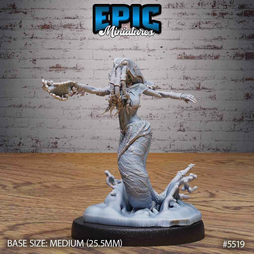 Deepmaid Option #5519 front DND miniature Deep Sea Mysteries 16k resin
