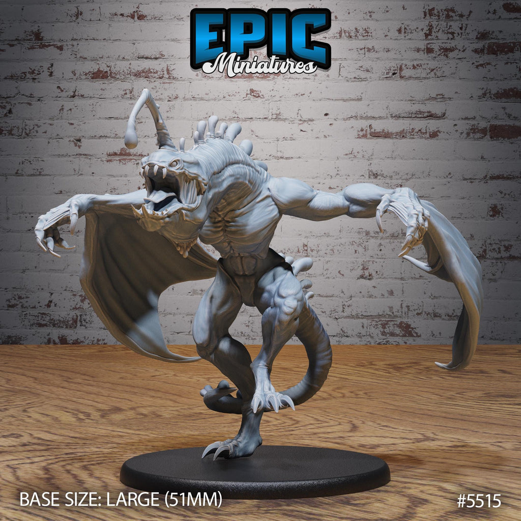 Angler Drake of 3 Option #5515 front DND miniature Deep Sea Mysteries 16k resin