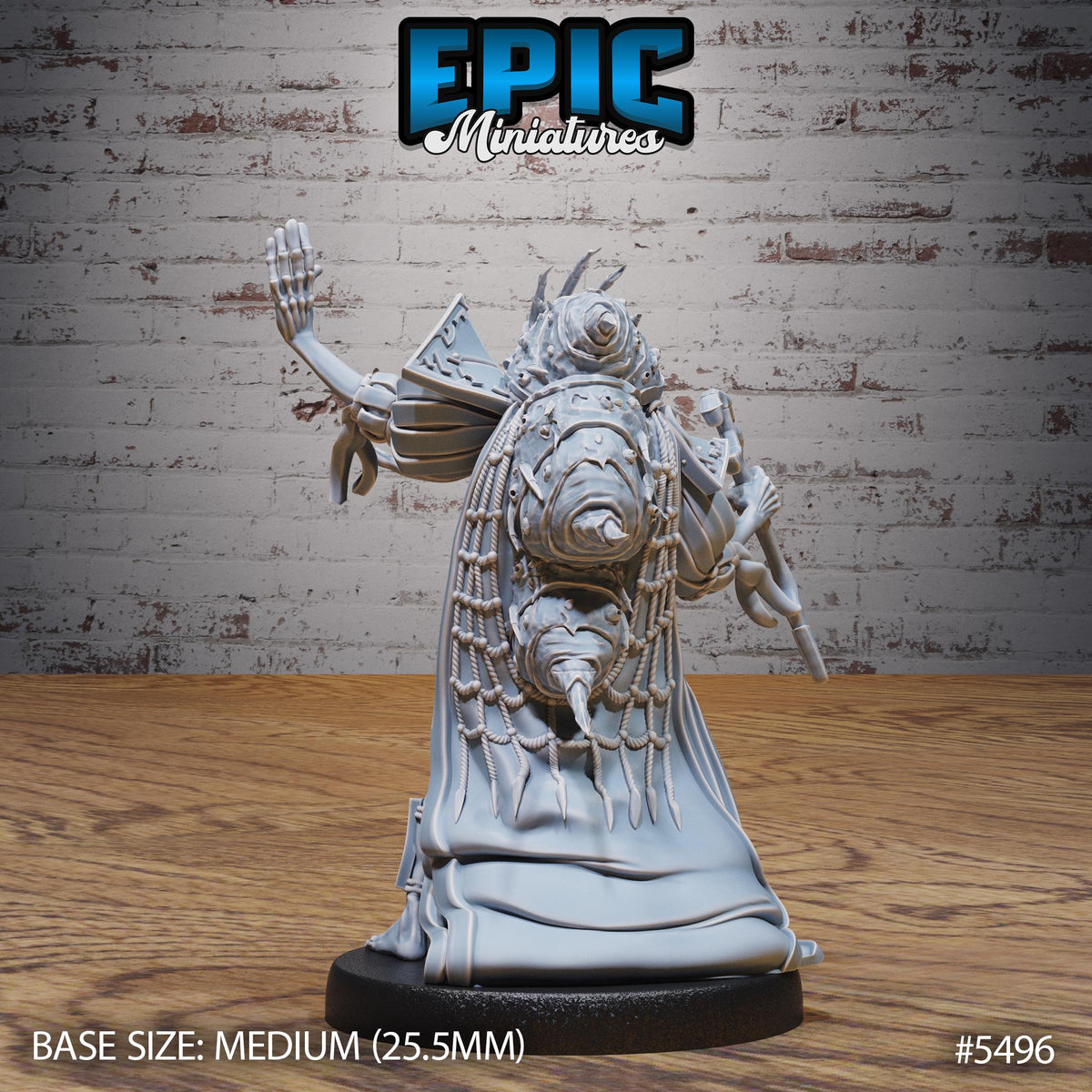 Fish Folk Monarch of 3 Option #5496 back DND miniature Deep Sea Mysteries 16k resin