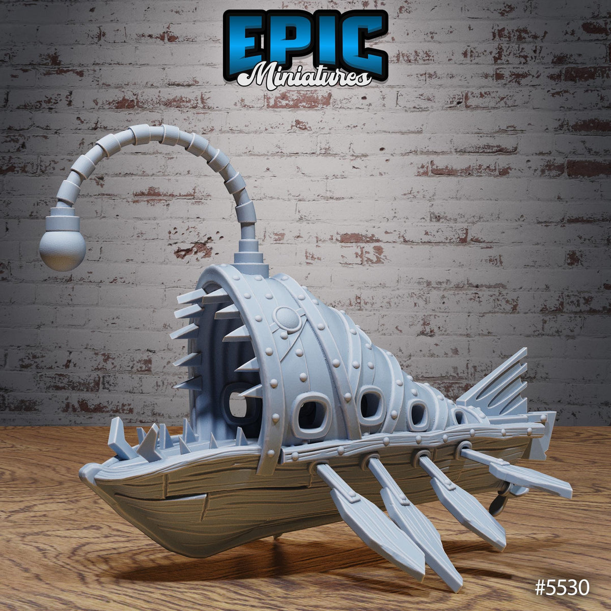 Underwater Scatter Terrain Option #5530 (9) front DND miniature Deep Sea Mysteries 16k resin