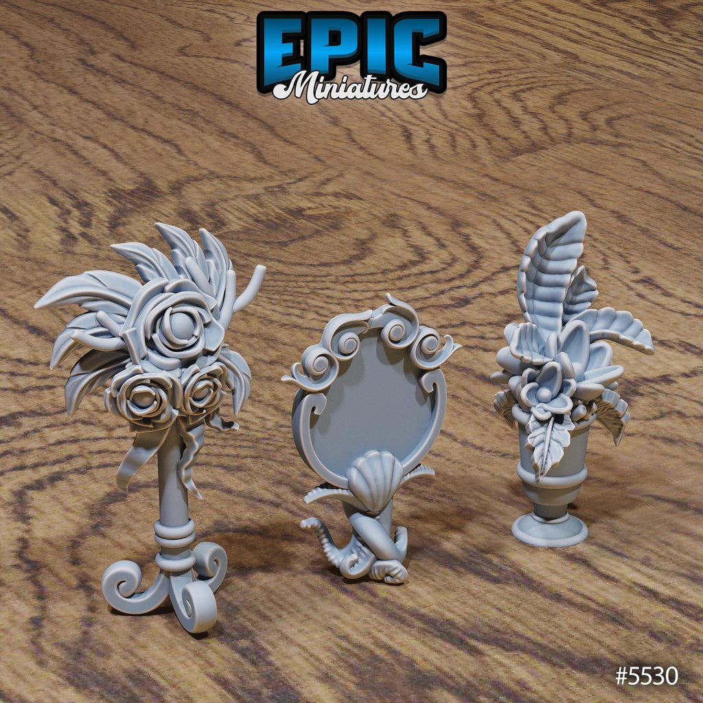 Underwater Scatter Terrain Option #5530 (7) front DND miniature Deep Sea Mysteries 16k resin