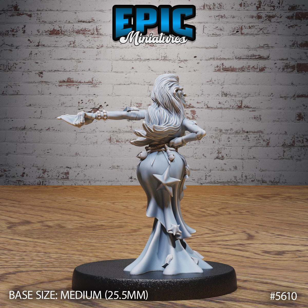 River Hag of 3 Option #5610 back DND miniature Witch Forest 16k resin