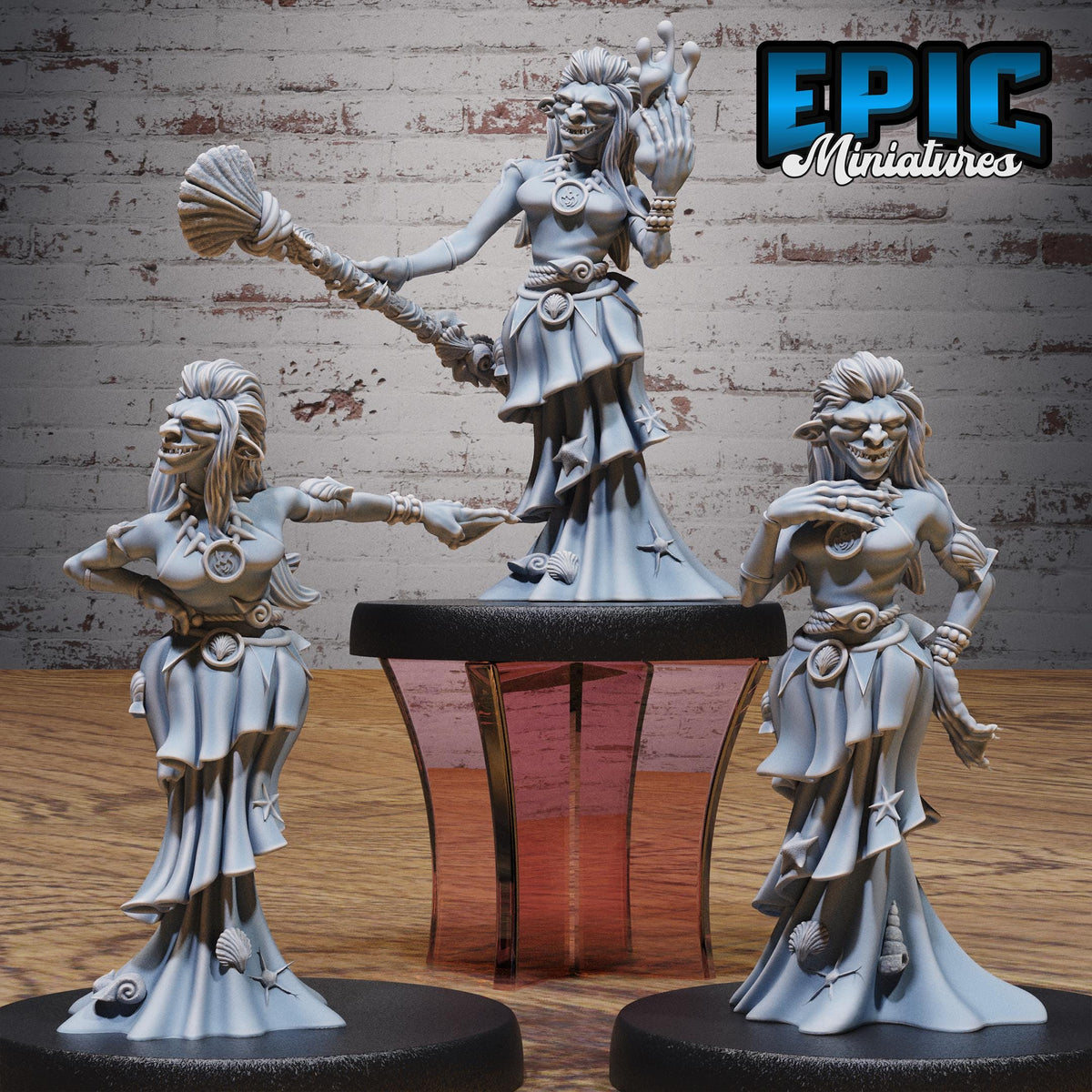 River Hag of 3 DND miniatures group photo Witch Forest