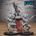 Tree Dryad of 3 DND miniatures group photo Witch Forest