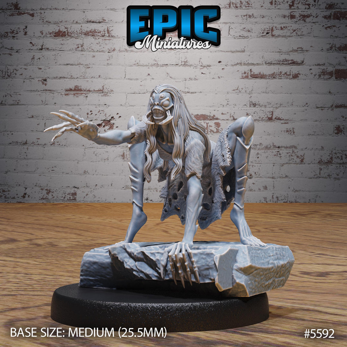 Spider Hag Option #5592 front DND miniature Witch Forest 16k resin