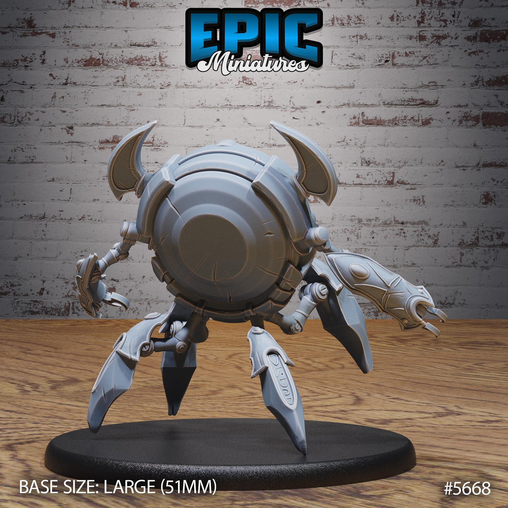 Clockwork Golem Option #5668 back DND miniature Mechanus Clockwork 16k resin