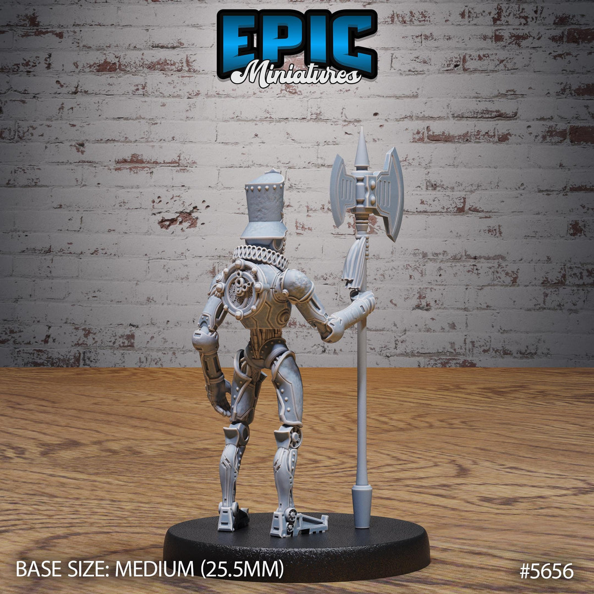 Automaton Guard Option #5656 back DND miniature Mechanus Clockwork 16k resin