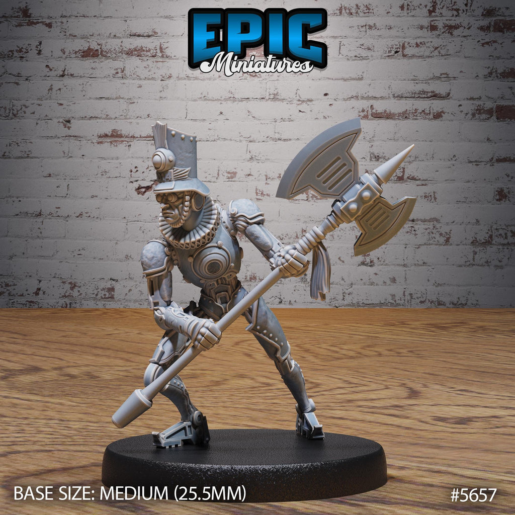 Automaton Guard Option #5657 front DND miniature Mechanus Clockwork 16k resin