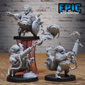 Hedgehog Arsonist Set of 3 DND miniatures group photo Mechanus Clockwork