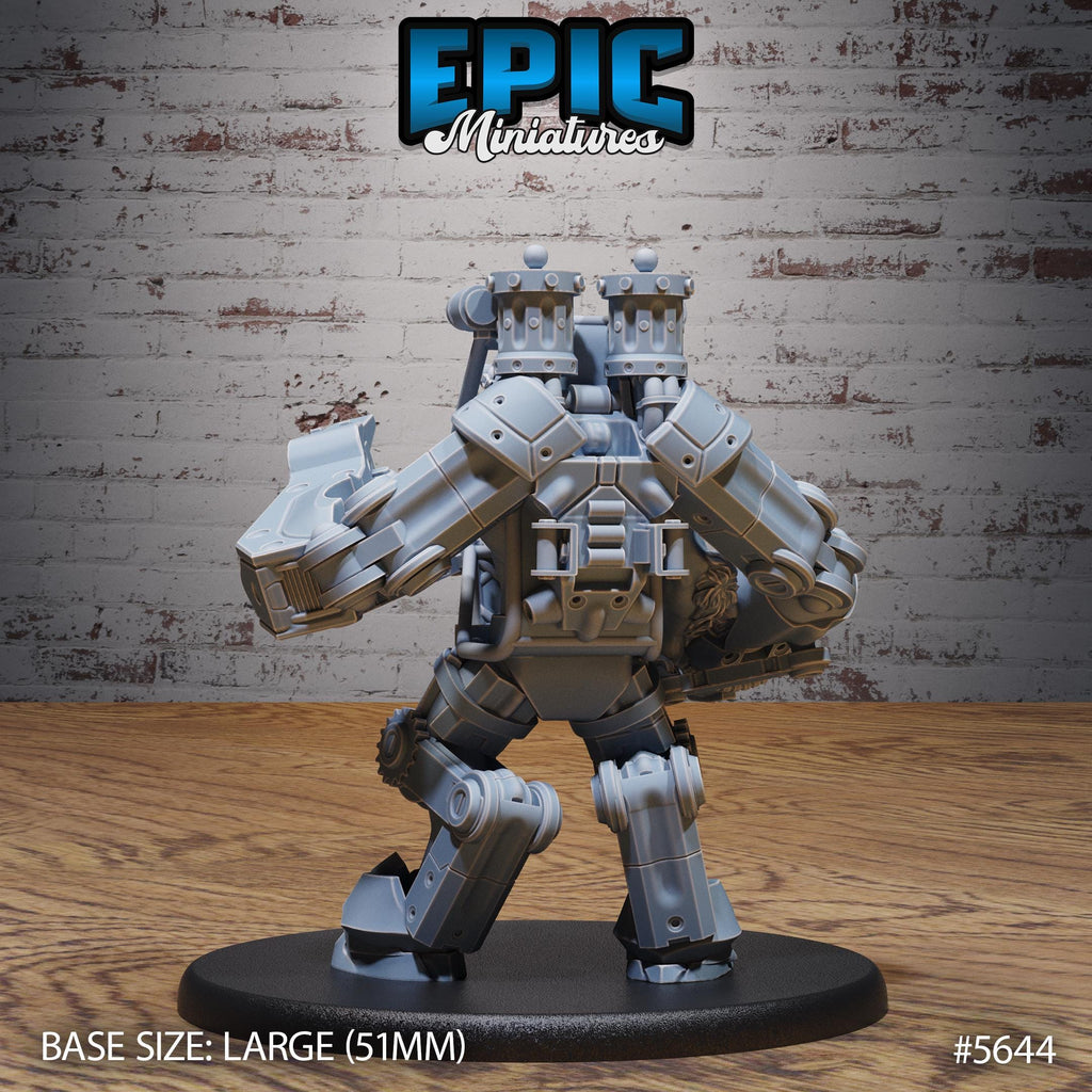 Artificer Gnoll Option #5644 front DND miniature Mechanus Clockwork 16k resin