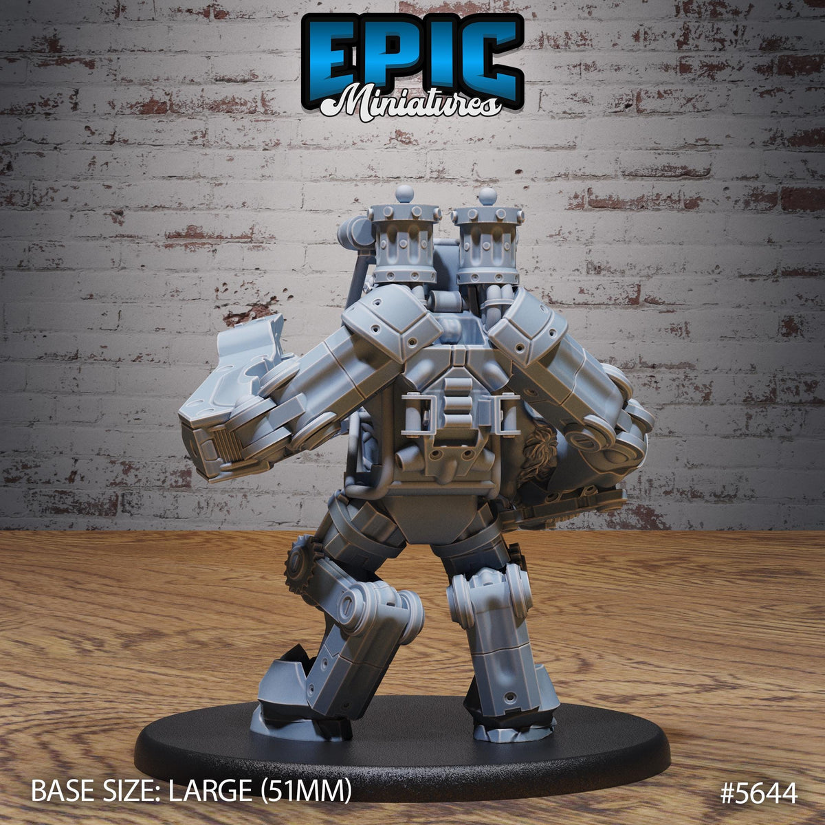 Artificer Gnoll Option #5644 front DND miniature Mechanus Clockwork 16k resin