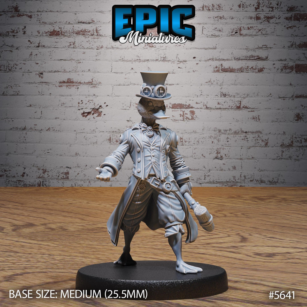 Sir Gooselot Option #5641 front DND miniature Mechanus Clockwork 16k resin