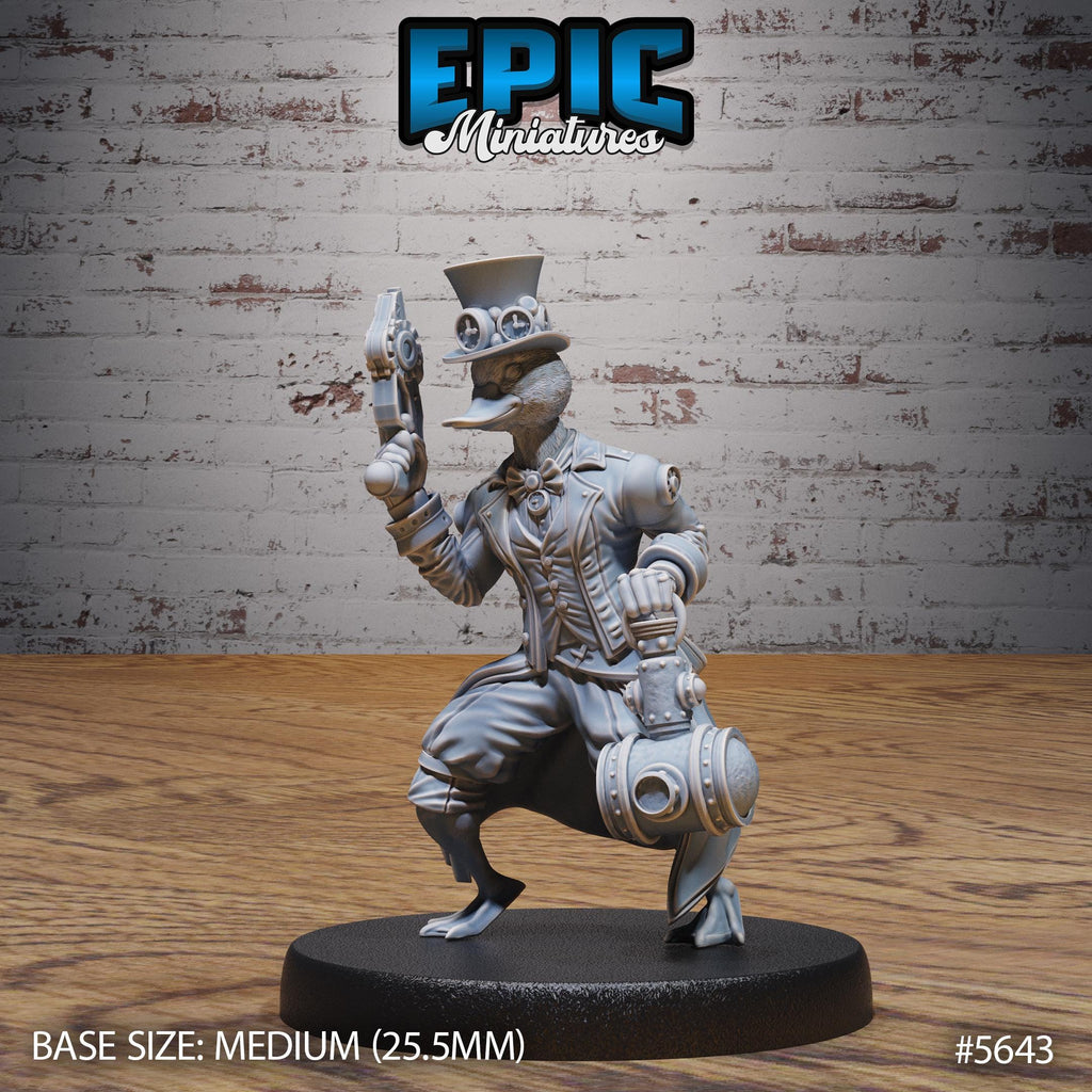 Sir Gooselot Option #5643 front DND miniature Mechanus Clockwork 16k resin