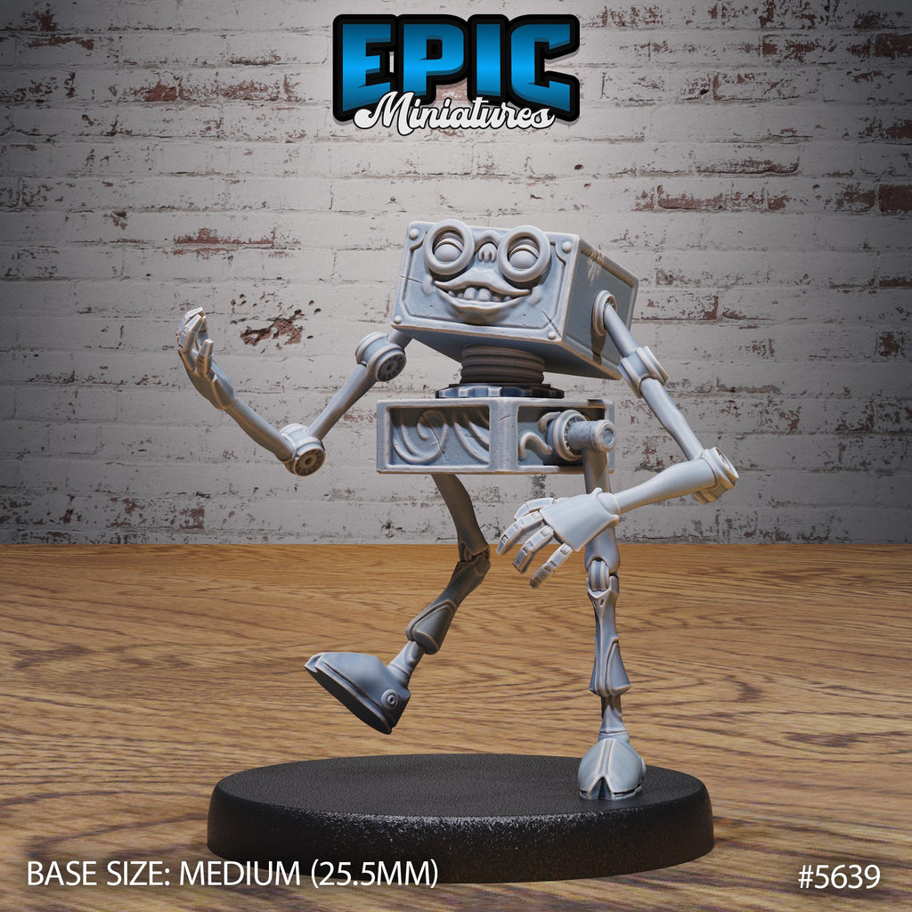 Monodrone Duodrone Tridrone Quadrone Adventurer Option #5639 front DND miniature Mechanus Clockwork 16k resin