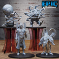 Tertian Nonaton Decaton Pentadrone Set of 4 DND miniatures group photo Mechanus Clockwork