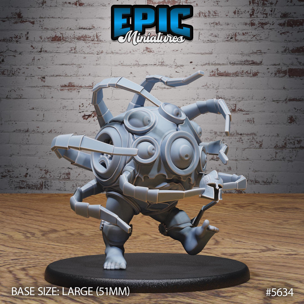 Tertian Nonaton Decaton Pentadrone Option #5633 back DND miniature Mechanus Clockwork 16k resin