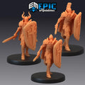 Royal Guard Sword Set of 3 DND Minis | Last Rebellion Collection | TTRPG | Waterdeep Exandria Tiamat Curse Strahd DND miniatures group photo