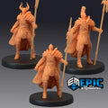 Royal Guard Watch Set of 3 DND Minis | Last Rebellion Collection | TTRPG | Waterdeep Exandria Tiamat Curse Strahd DND miniatures group photo