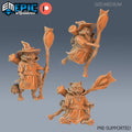 Tabaxi White Cat Set of 3 DND Minis | Last Rebellion Collection | TTRPG | Waterdeep Exandria Tiamat Curse Strahd Catfolk Magic DND miniatures group photo