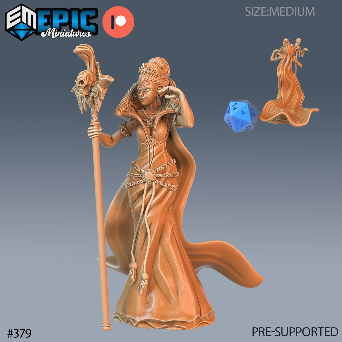 Vicious Queen Set of 3 DND Minis | Last Rebellion Collection | TTRPG | Waterdeep Exandria Tiamat Curse Strahd Throne Option #379 front DND miniature  16k resin