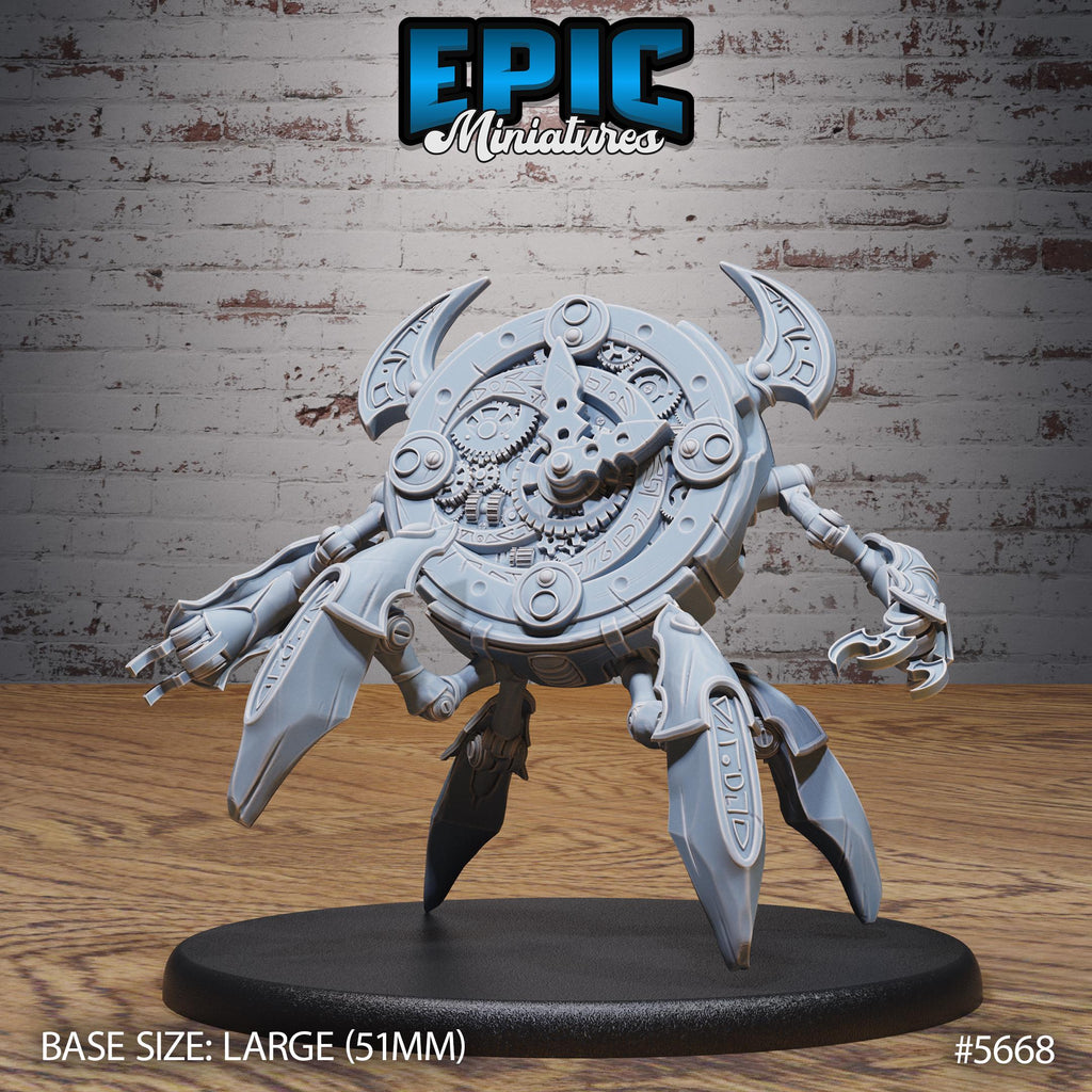 Clockwork Golem Option #5668 front DND miniature Mechanus Clockwork 16k resin