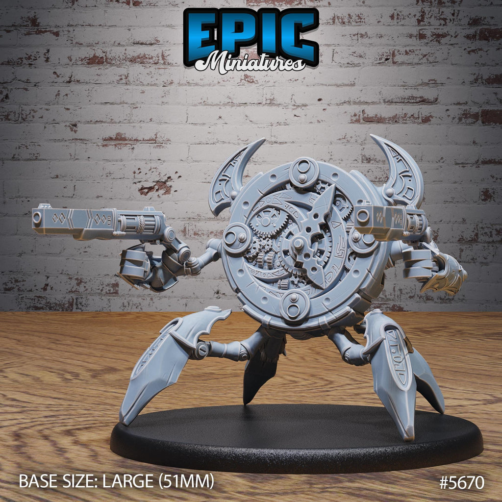 Clockwork Golem Option #5670 front DND miniature Mechanus Clockwork 16k resin