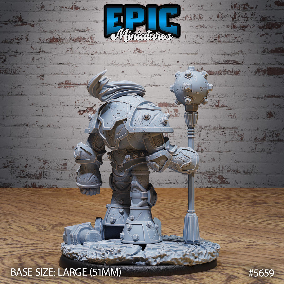 Queens Knight Option #5659 back DND miniature Mechanus Clockwork 16k resin