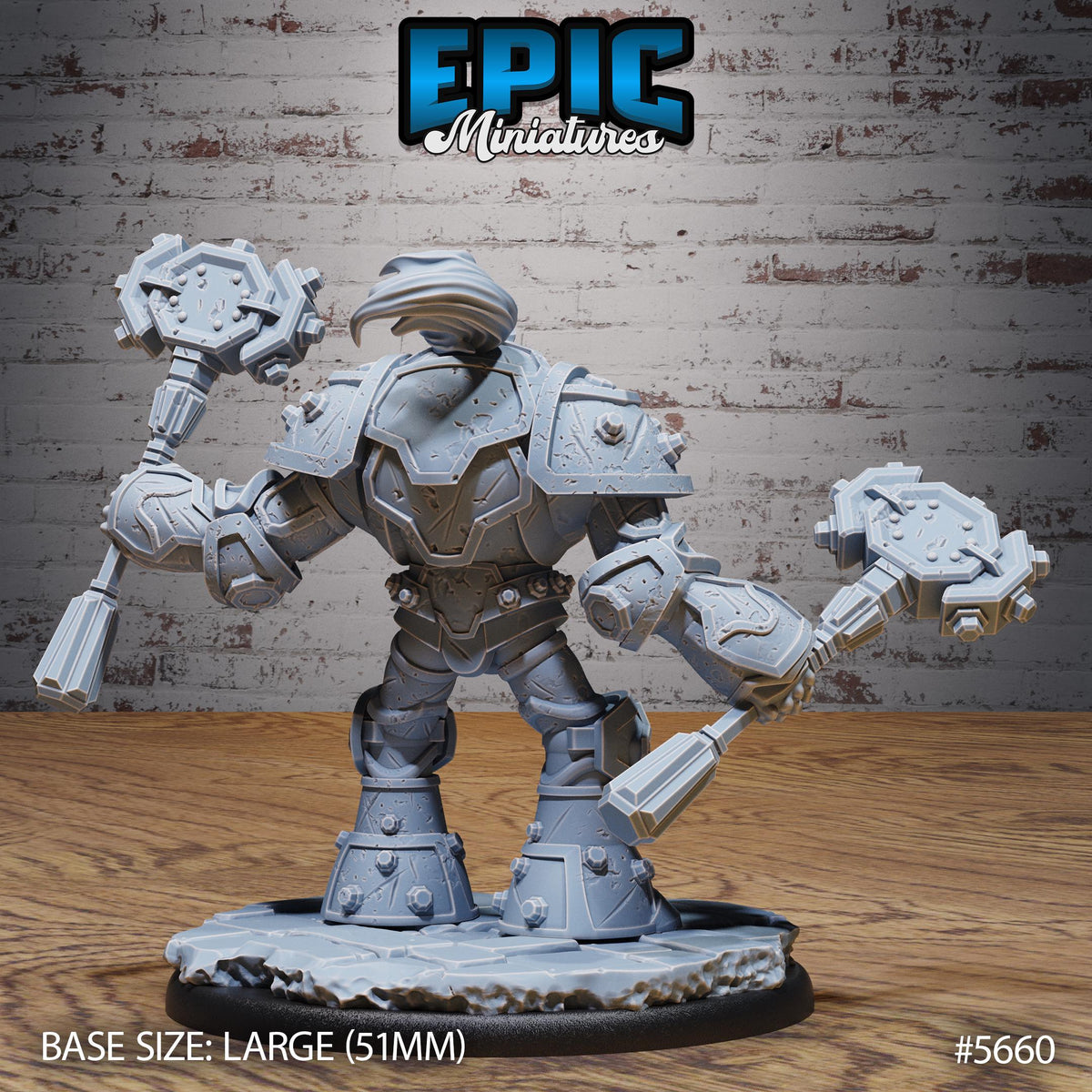 Queens Knight Option #5660 back DND miniature Mechanus Clockwork 16k resin