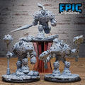 Queens Knight Set of 3 DND miniatures group photo Mechanus Clockwork