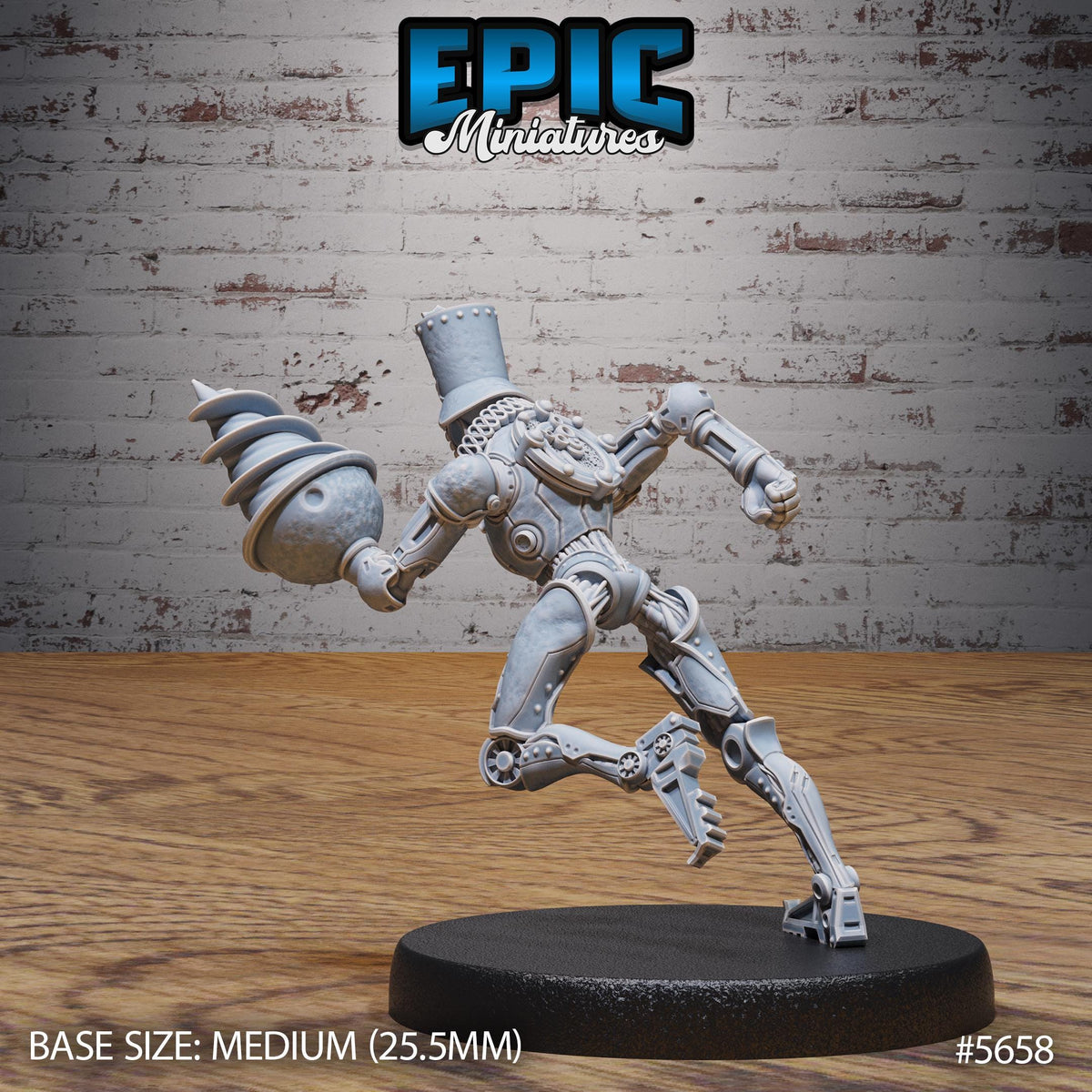 Automaton Guard Option #5658 back DND miniature Mechanus Clockwork 16k resin