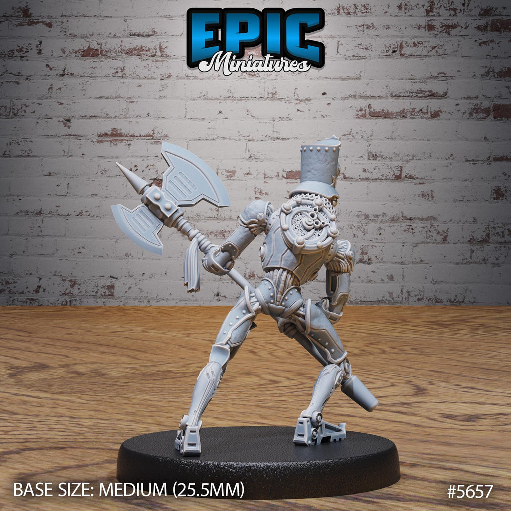 Automaton Guard Option #5657 back DND miniature Mechanus Clockwork 16k resin